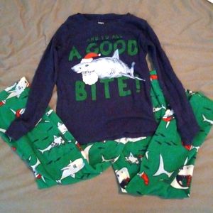 Carters Christmas Shark Pajamas
